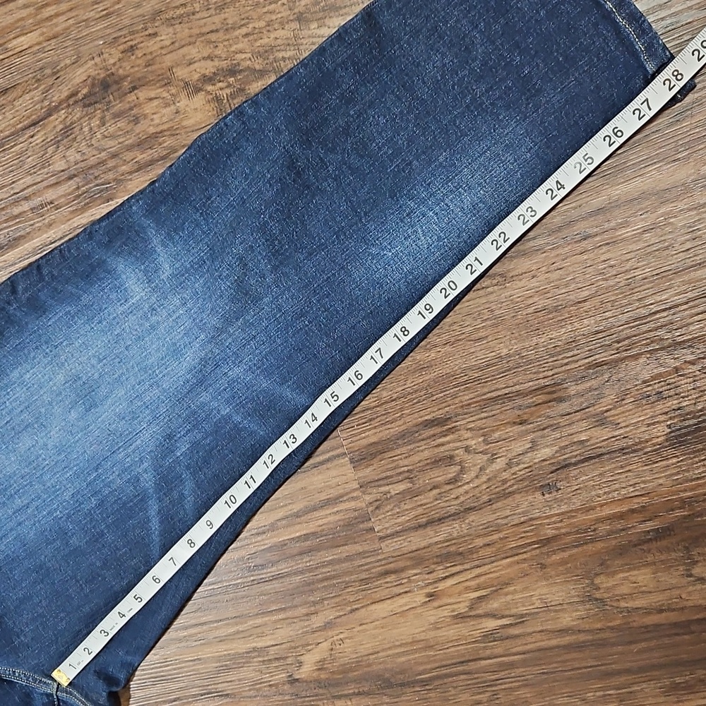 Lane Bryant Straight/Skinny Jeans Womens Size 16 Medium Wash Stretch Denim - Picture 4 of 8
